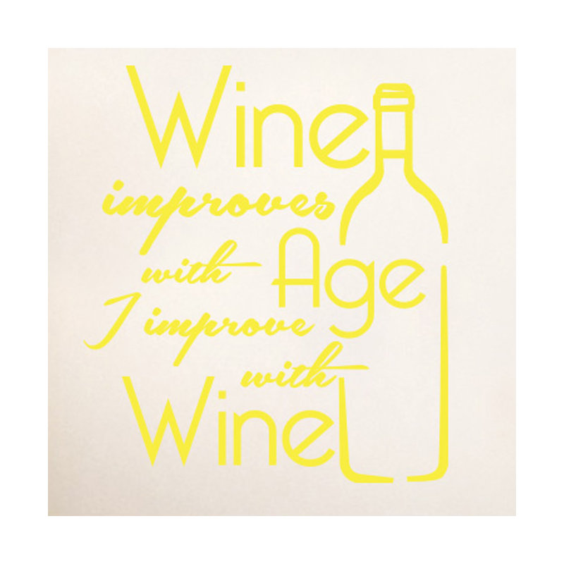 Wall Decal, Bright Yellow