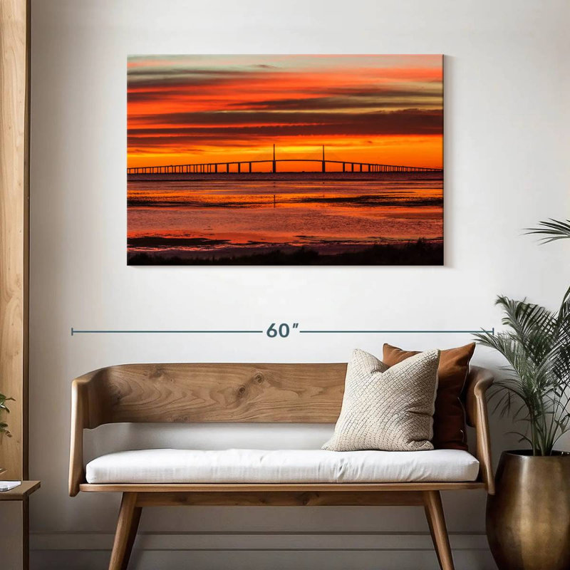 Lilie Sunshine Skyway Bridge Sunrise, H 30 po x l 45 po