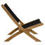 Chaise longue pliante en teck et corde Vienna Vienna-105239670
