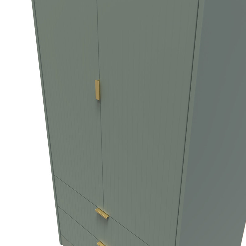 Becklyn Manufactured Wood Wardrobe, Reed Green