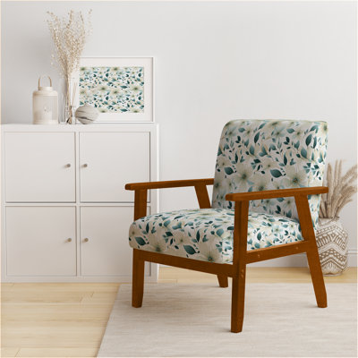 Fauteuil d'appoint rembourré Teal