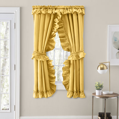 Ellis Cotton Blend Semi Sheer Curtain Pair