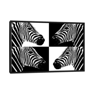 «Safari Profile Series Zebras III», reproduction de photo sur toile tendue