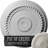 Endurathane Alexandria Rope Ceiling Medallion, 19 5/8"OD x 1 1/2"P (Fits Canopies up to 4 5/8"), Hand-Painted Pot of Cream Crackle Finish-27785115