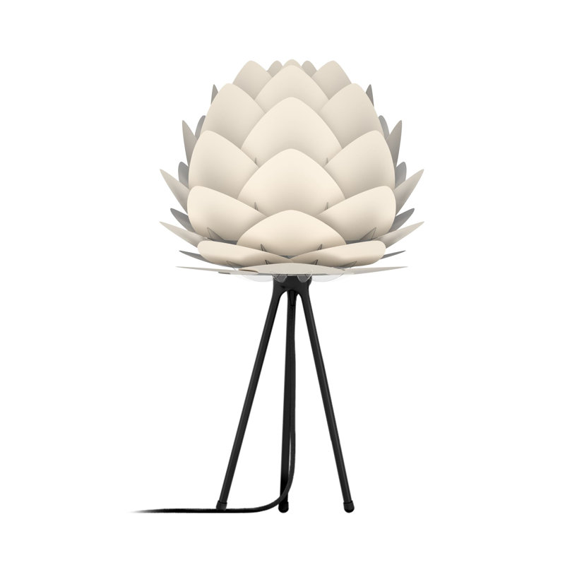 Aluvia Metal Tripod Lamp, Black, White