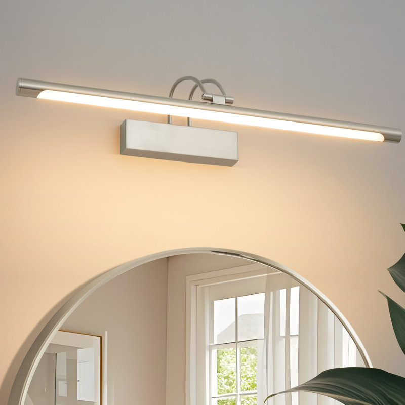 Iron LED Flush Mounted Sconce, Nickel