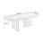 Nut-brown Rectangular Solid Wood Dining Table-99135432