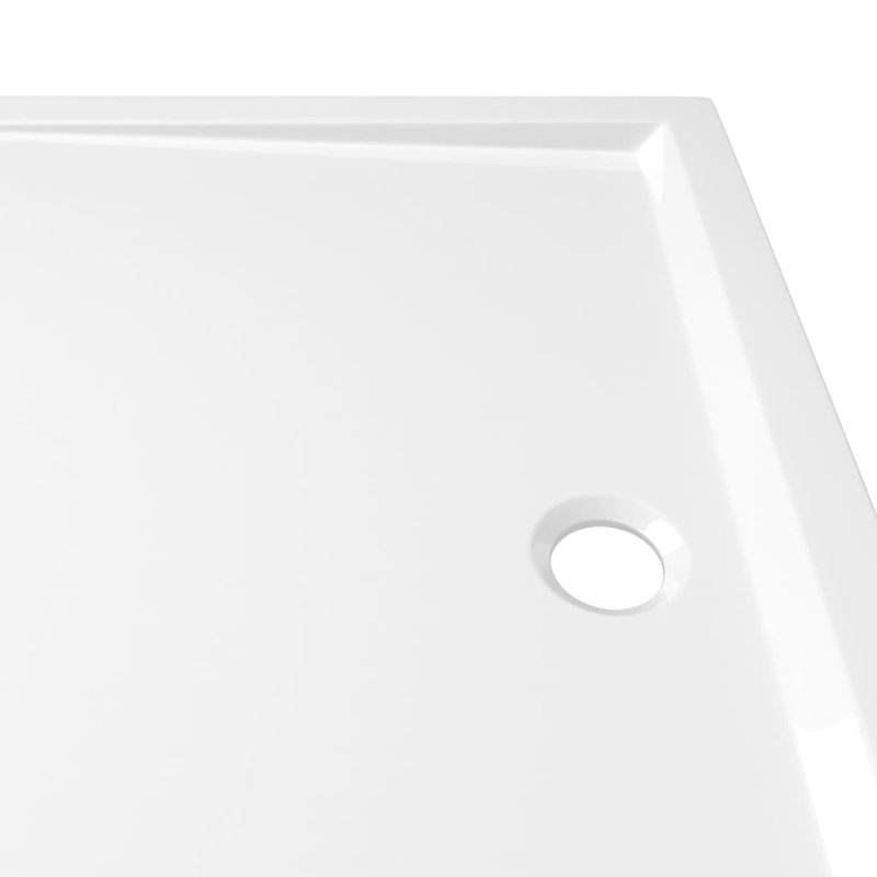 Shower Base Tray, Non-slip Bathroom Shower Pan, Reinforced ABS, 31.5x43.3 Inches, White, White