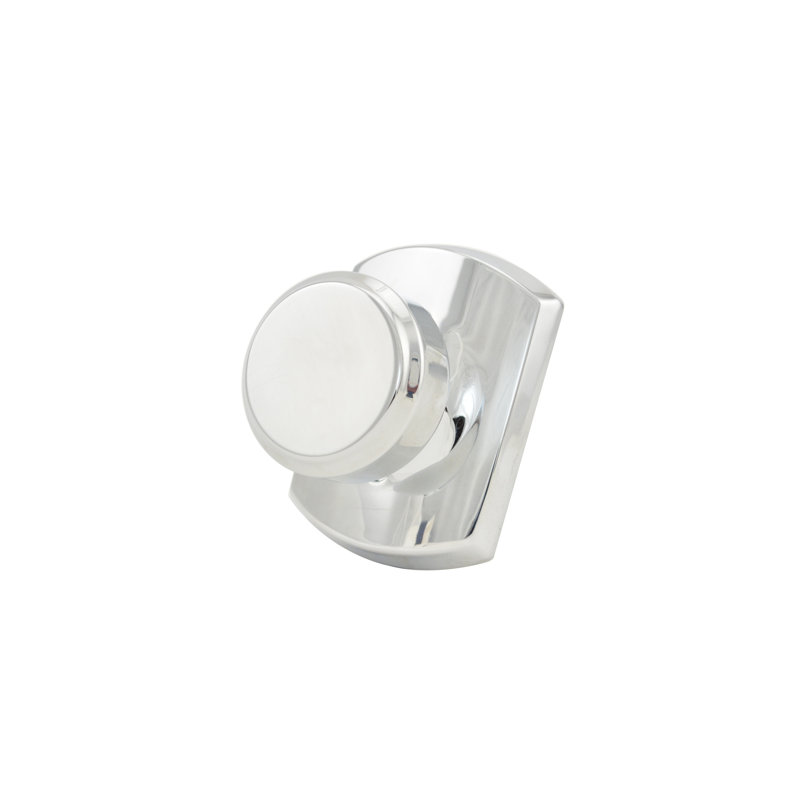 Bowery Knob with Greenwich Trim Non-Turning Lock, Bright Chrome