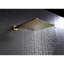 Luminaire de douche mural pour salle de bain 10 po - Tête à une poignée or brossé pluie