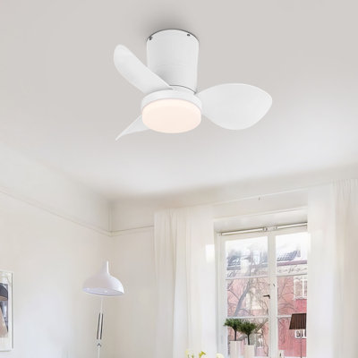 22''  3-ABS Blades Smart  indoor LED Ceiling Fan with Remote