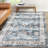 Bohemia Traditional Retro Floral Printed Distressed Rug Machine Washable Low Pile Soft Area Rug for Bedroom Non Slip Stain Resistant Erasable Durable Living Room Rug Hallway Rug Indoor Decor Floor Mat-756904267