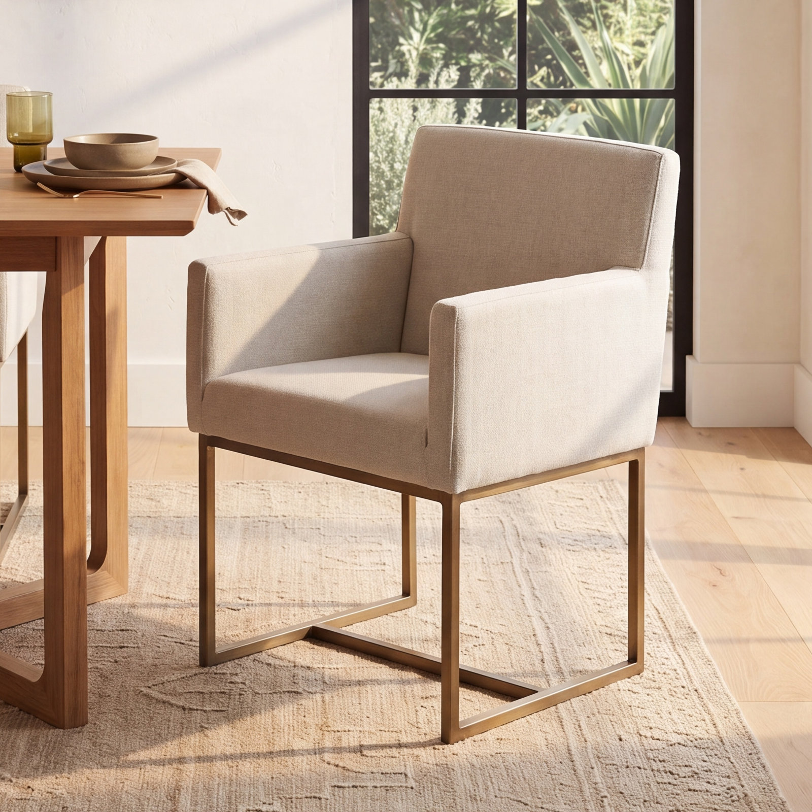 Tahara Linen Dining Armchair