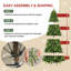 Arbre de Noël artificiel épinette verte avec base en métal-170055536