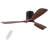 52" Intergrated LED Ceiling Fan Lighting with Solid Wood Blade
