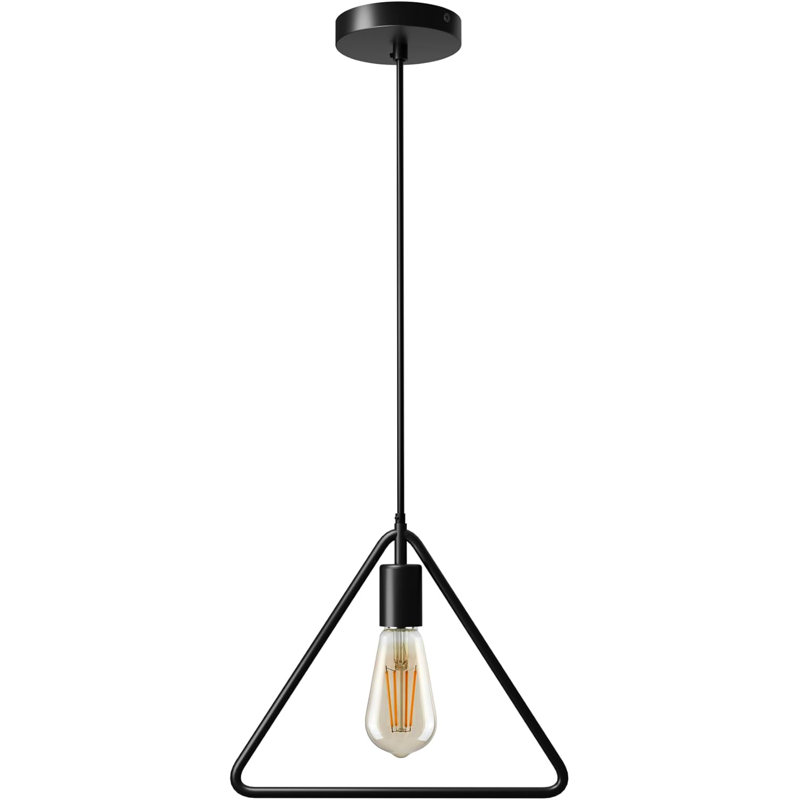 1 - Light Black Triangle Pendant, Yes