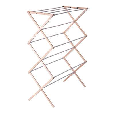 Wood Foldable Freestanding Drying Rack