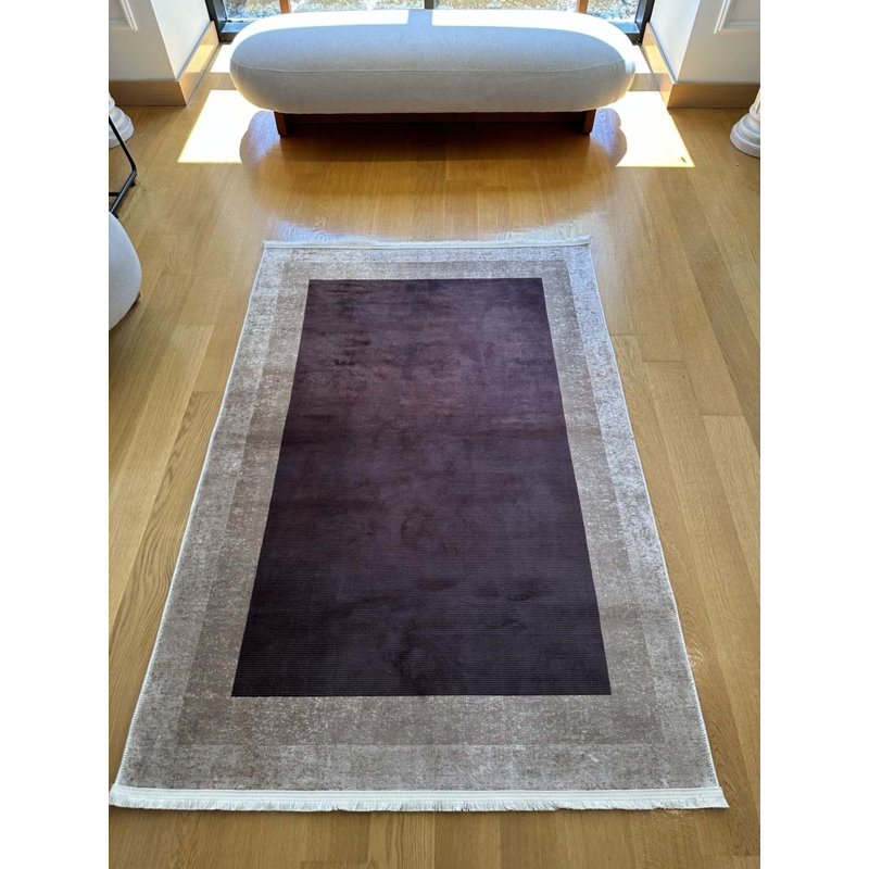 Tapis en coton Landree avec envers antidérapant, Rectangle 3 pi 11 po x 8 pi 2 po