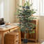 130 cm H Faux Ficus Tree Plant in Cement Freestanding  Planter