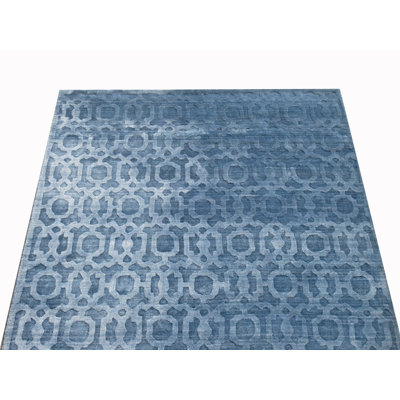 4X6 Silk Modern Handmade High-Low Area Rug