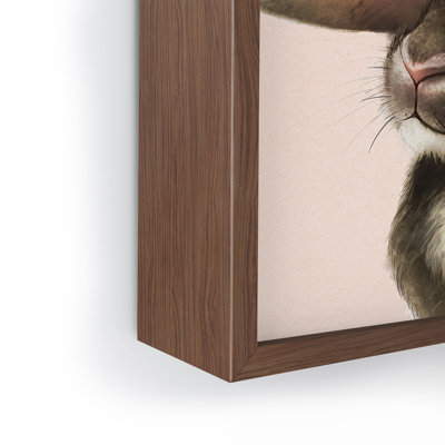 Laura Graves baby bunny Framed Art Print