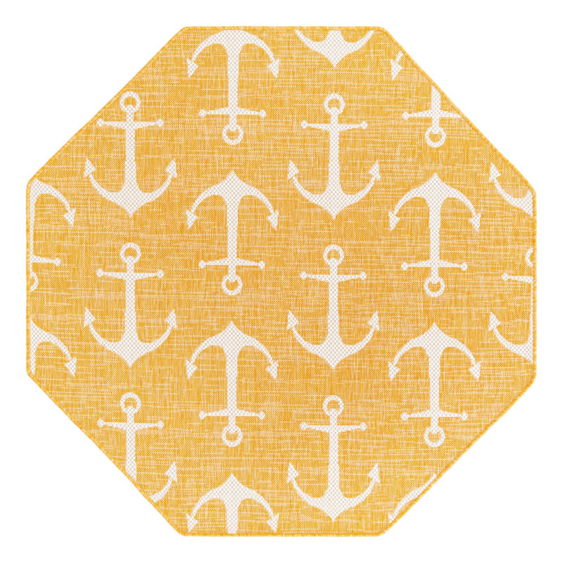 Indoor / Outdoor Rug, Octagon 5'3" x 5'3"
