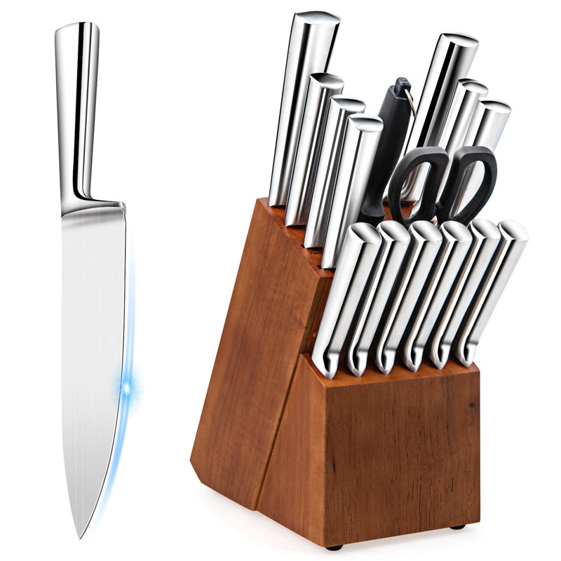 Giantex 16 Piece Stainless Steel Knife Block Set