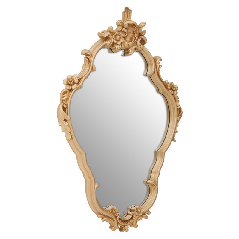 Starcher Solid Wood Flat Wall Mirror