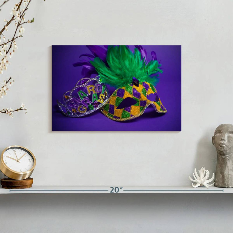 Accessoires Mardi Gras Lelend, H 8 po x l 12 po