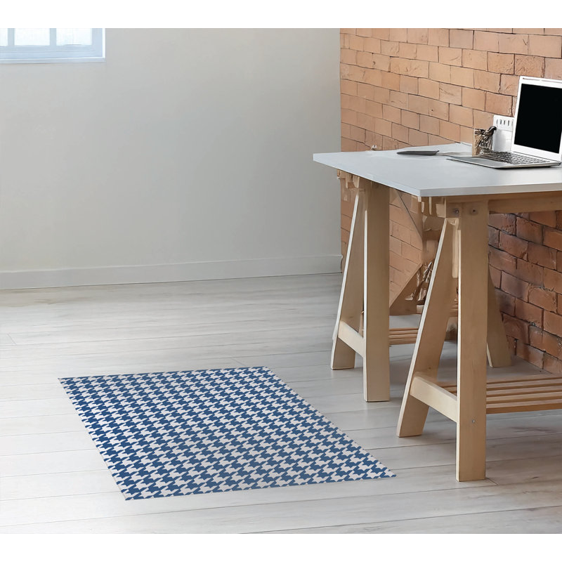 Tapis de chaise de bureau, L 24 po x P 36 po, Bleu