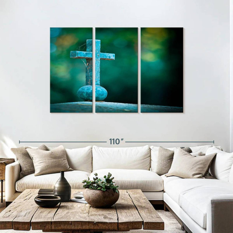 Adella Old Cross, 48" H x 74" W