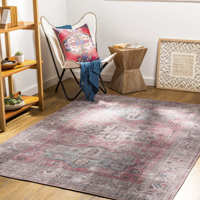 Tapis oriental rose / mauve Tomishige, Tapis de couloir 2 pi 7 po x 12 pi