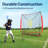 VIVOHOME Polyester Foldable Goal with Carrying Case-101487327