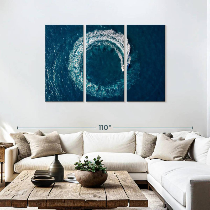 Mehar, boucle de bateau en mer, H 48 po x l 74 po
