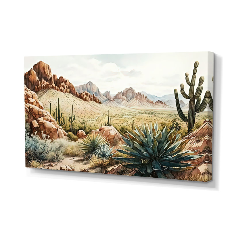Arizona Desert IV - Western, art mural sur toile