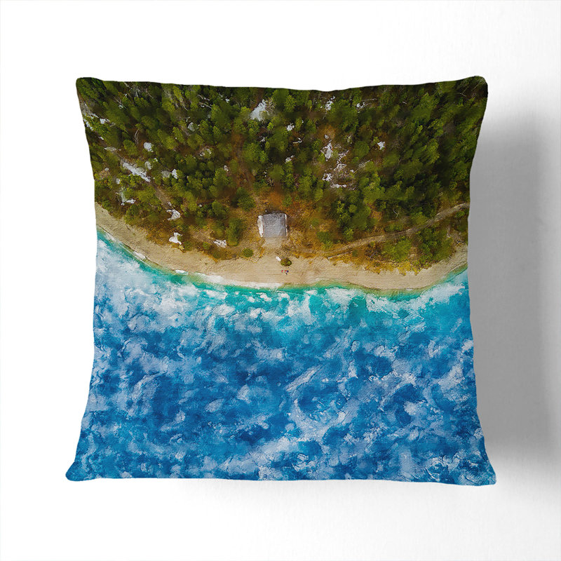Square Cushion, Black, 55cm H x 55cm W x 20cm D