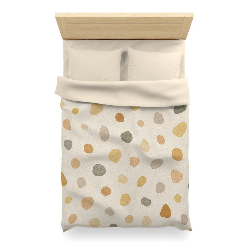 Microfiber Duvet Cover Boho Style, Design 40, Cream, Twin XL Duvet Cover