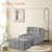 Upholstered Memory Foam Sofa With Ottoman-483778252