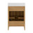 Kendal Reeded 24" Light Oak Bathroom Vanity with Cultured Marble Countertop-128732823-128732827