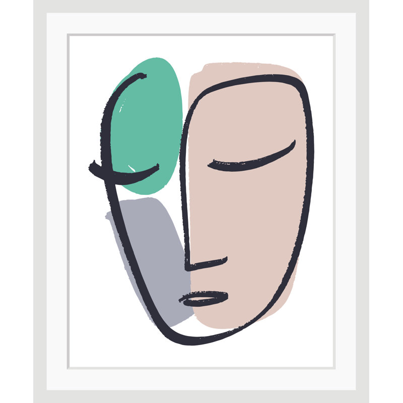 Face - Single Picture Frame Print, 40 cm H x 30 cm W