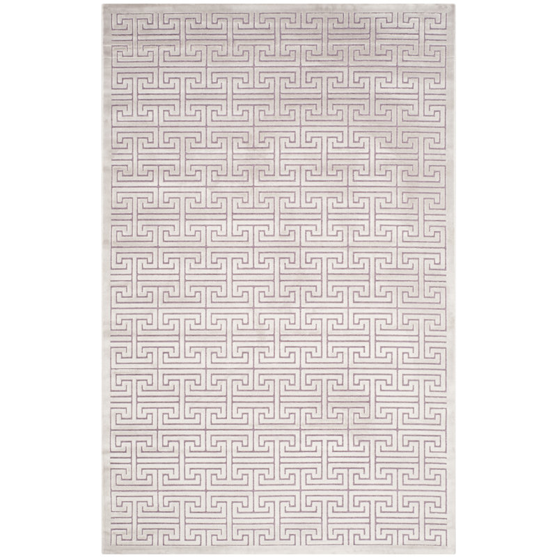 Tapis mauve en coton Richmond, Rectangle 5 pi 1 po x 7 pi 6 po