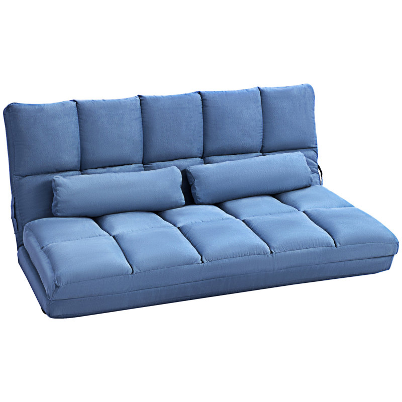 Fauteuil convertible, Bleu, H 23,5 po x l 51,3 po x P 28,8 po