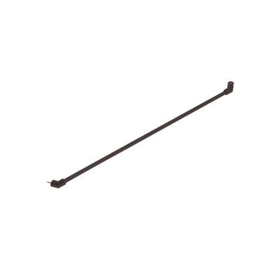 Barre de support en verre FHC SBK135PN pour verre de 1/4 po à 1/2 po - 39 po de long - Nickel poli