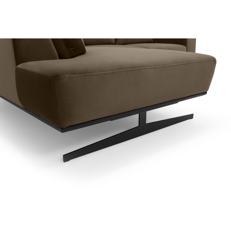 5 Seater Corner Sofa, Brown