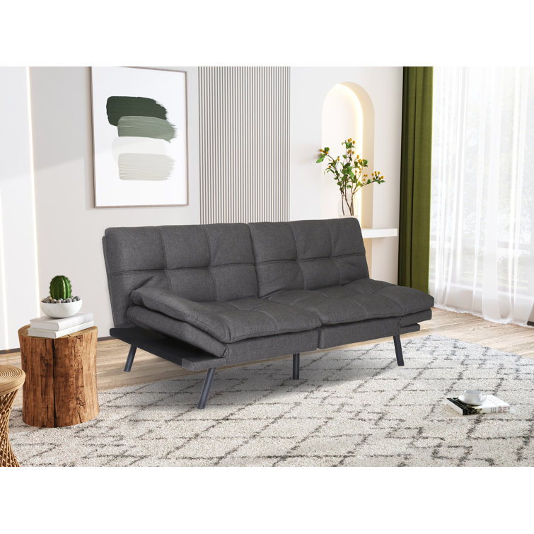 Futon Sofa Bed, Memory Foam Couch Bed,Convertible Sleeper Sofa