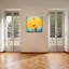« painted pétales xvii »-impression sur toile tendue-28141286