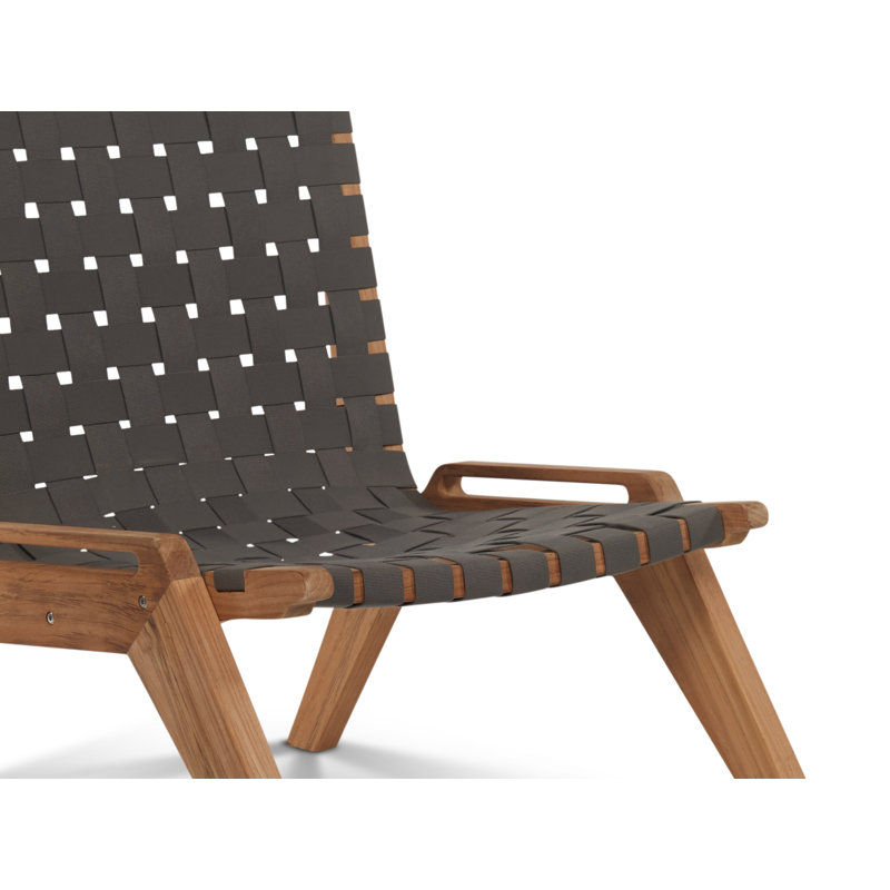 Draper Teak Outdoor Woven Chat Chair