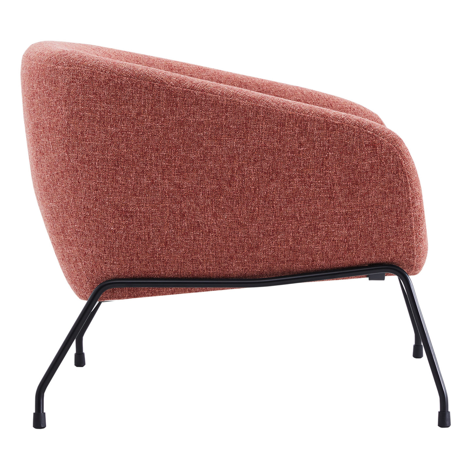 Avram Barrel Chair, Nathan Coral Tweed