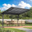 Abri d'auto extérieur en métal pour terrasse-125304323