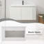 Meuble-lavabo mural 36 po en MDF avec lavabo en céramique